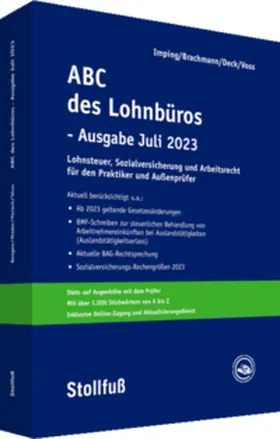 Imping / Geiermann / Deck | Imping, A: ABC des Lohnbüros - Ausgabe Juli 2023 | Buch | sack.de