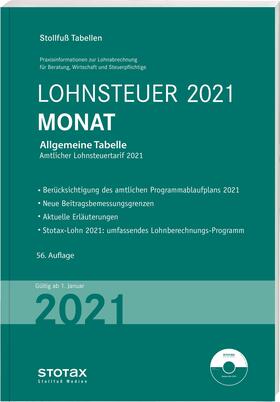 Tabelle, Lohnsteuer 2021 Monat | Buch | sack.de