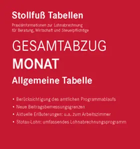  Tabelle, Gesamtabzug 2026 Monat | Buch |  Sack Fachmedien