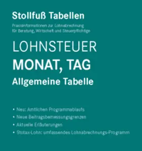 Tabelle, Lohnsteuer 2026 Monat, Tag | Buch | 978-3-08-336726-0 | www.sack.de