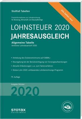 Tabelle, Lohnsteuer Jahresausgleich 2020 | Buch | 978-3-08-337320-9 | sack.de