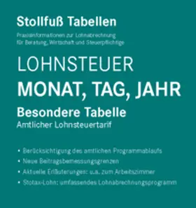  Tabelle, Lohnsteuer 2025 Monat, Tag, Jahr Sonderausgabe August | Buch |  Sack Fachmedien