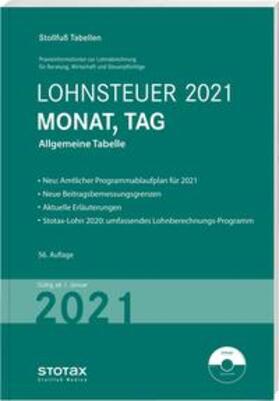 Tabelle, Lohnsteuer 2021 Monat, Tag | Buch | sack.de