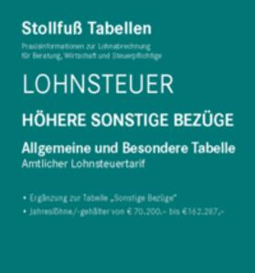 Tabelle, Lohnsteuer 2023 Höhere Sonsti. Bezüge Sonder. April | Buch | sack.de
