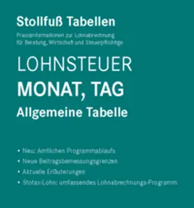 Tabelle, Lohnsteuer 2023 Monat, Tag Sonderausgabe Juli | Buch | sack.de