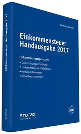 Einkommensteuer Handausgabe 2017 | Buch | 978-3-08-361017-5 | www.sack.de