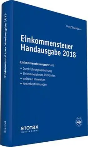Einkommensteuer Handausgabe 2018 | Buch | 978-3-08-361018-2 | www.sack.de