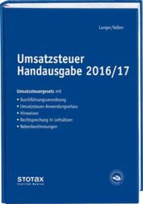 Langer |  Umsatzsteuer Handausgabe 2016/17 | Buch |  Sack Fachmedien