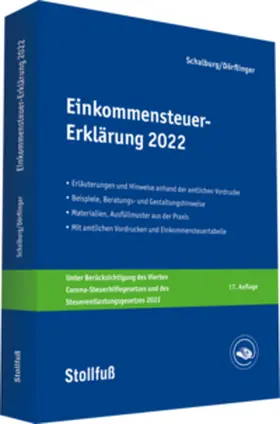 Schalburg / Dörflinger | Einkommensteuer-Erklärung 2022 | Buch | 978-3-08-363722-6 | www.sack.de