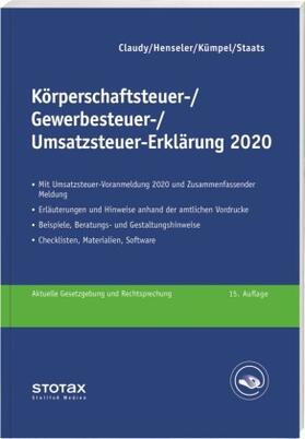 Claudy / Henseler / Kümpel | Claudy, B: Körperschaftsteuer-, Gewerbesteuer-, Umsatzsteuer | Buch | sack.de