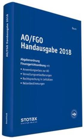AO/FGO Handausgabe 2018 | Buch | 978-3-08-367518-1 | sack.de