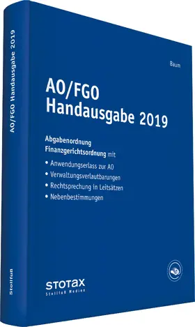 Baum | AO/FGO Handausgabe 2019 | Buch | 978-3-08-367519-8 | www.sack.de