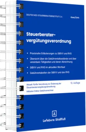 Steuerberatervergütungsverordnung | Buch | 978-3-08-371014-1 | sack.de