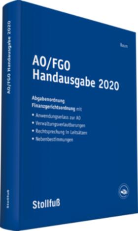 Baum |  AO/FGO Handausgabe 2020 | Buch |  Sack Fachmedien