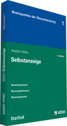 Stahl |  Selbstanzeige | Buch |  Sack Fachmedien