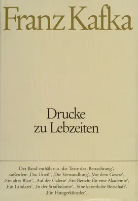 Kafka / Kittler / Koch |  Drucke zu Lebzeiten | Buch |  Sack Fachmedien