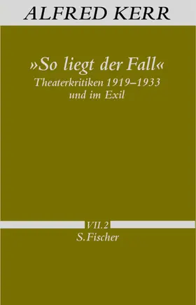Kerr / Rühle |  »So liegt der Fall« | Buch |  Sack Fachmedien
