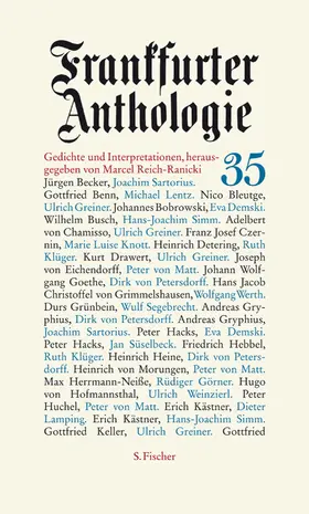 Reich-Ranicki |  Frankfurter Anthologie 35 | Buch |  Sack Fachmedien