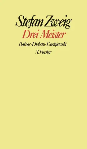 Zweig | Drei Meister | Buch | 978-3-10-097050-3 | www.sack.de