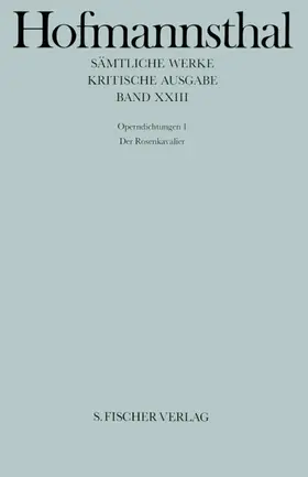 Hofmannsthal / Hoffmann / Schuh |  Operndichtungen 1 | Buch |  Sack Fachmedien