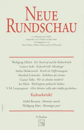  Neue Rundschau 1999/2 | Buch |  Sack Fachmedien