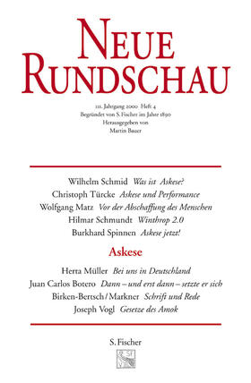Bauer |  Neue Rundschau 2001/3 | Buch |  Sack Fachmedien