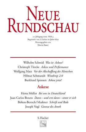 Bauer |  Neue Rundschau 2001/3 | Buch |  Sack Fachmedien