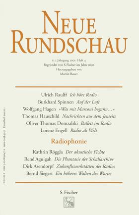 Bauer |  Neue Rundschau 2001/4 | Buch |  Sack Fachmedien