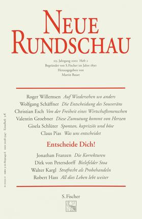 Bauer |  Neue Rundschau 2002/2 | Buch |  Sack Fachmedien