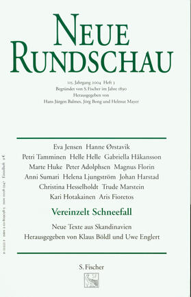 Balmes / Bong / Mayer | Neue Rundschau 2004/3 | Buch | 978-3-10-809058-6 | sack.de