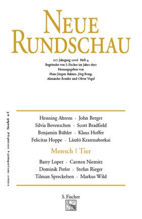 Balmes / Bong / Roesler |  Neue Rundschau 2006/4 | Buch |  Sack Fachmedien