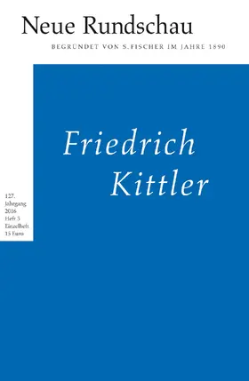 Balmes / Bong / Roesler |  Neue Rundschau 2016/3 | Buch |  Sack Fachmedien