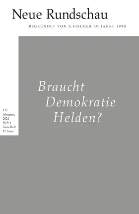 Balmes / Roesler / Vogel | Neue Rundschau 2021/1 | Buch | 978-3-10-809125-5 | sack.de