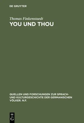 Finkenstaedt |  You und thou | Buch |  Sack Fachmedien