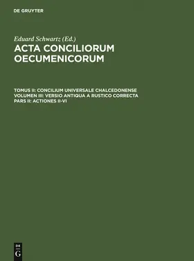 Straub / Schwartz |  Actiones II-VI | Buch |  Sack Fachmedien