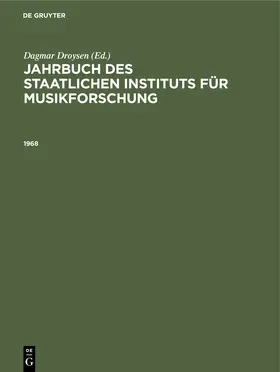 Droysen |  1968 | Buch |  Sack Fachmedien