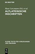Lietzmann / Aland |  Altlateinische Inschriften | Buch |  Sack Fachmedien