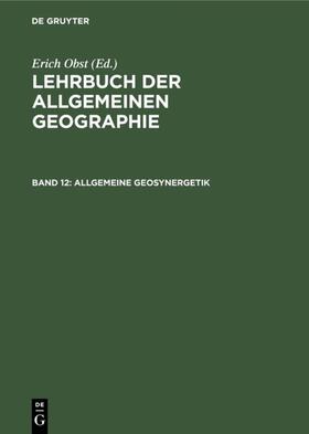 Obst | Allgemeine Geosynergetik | Buch | 978-3-11-001635-2 | sack.de
