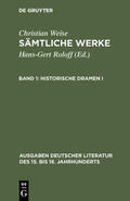 Weise / Lindberg |  Historische Dramen I | Buch |  Sack Fachmedien