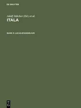 Jülicher / Aland / Matzkow | Lucas-Evangelium | Buch | 978-3-11-002255-1 | sack.de
