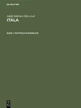 Jülicher / Aland / Matzkow |  Matthäus-Evangelium | Buch |  Sack Fachmedien