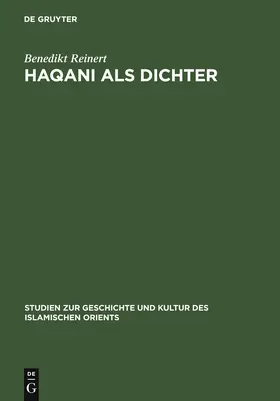 Reinert |  Haqani als Dichter | Buch |  Sack Fachmedien