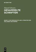 Schwartz |  Zur Geschichte und Literatur der Hellenen und Römer | Buch |  Sack Fachmedien