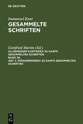 Holger / Goetze / Gerresheim |  Personenindex zu Kants gesammelten Schriften | Buch |  Sack Fachmedien