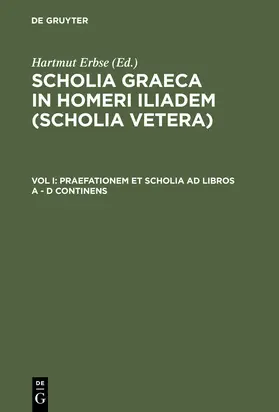 Erbse |  Praefationem et scholia ad libros A - D continens | Buch |  Sack Fachmedien
