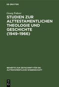 Fohrer |  Studien zur alttestamentlichen Theologie und Geschichte (1949¿1966) | Buch |  Sack Fachmedien