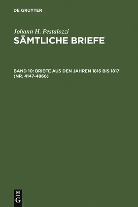 Dejung |  Briefe aus den Jahren 1816 bis 1817 (Nr. 4147-4866) | Buch |  Sack Fachmedien