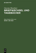 Becker |  Bis 1824 | Buch |  Sack Fachmedien