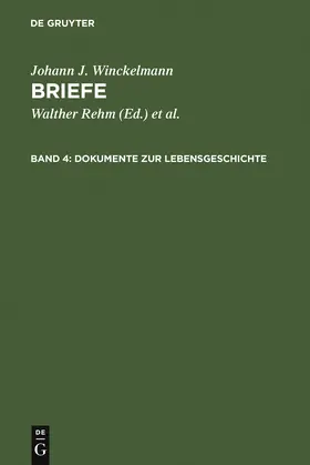 Winckelmann / Rehm / Diepolder |  Dokumente zur Lebensgeschichte | Buch |  Sack Fachmedien
