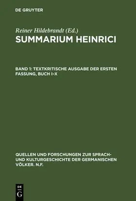 Hildebrandt |  Textkritische Ausgabe der ersten Fassung, Buch I-X | Buch |  Sack Fachmedien